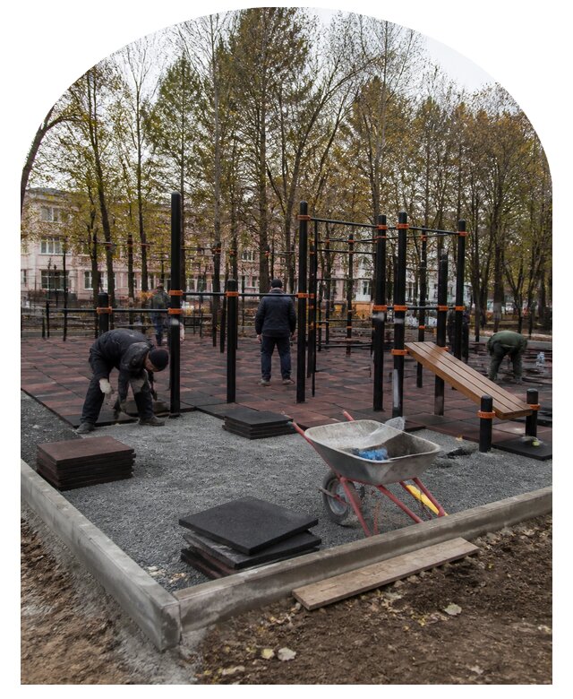 Проектирование и строительство воркаут площадки в Севастополе